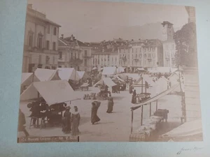 1889 ALBUM 63 PHOTOGRAPHIES ANCIENNES SUISSE MILAN ECOSSE AIX LES BAINS BOURGET - Picture 1 of 16