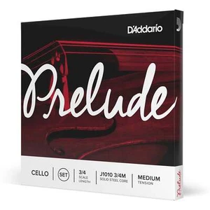 D'Addario Prelude Cello String Set, 3/4 Scale, Medium Tension - Picture 1 of 3