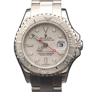 Rolex Yacht Master Lady Stainless Steel Watch Platinum Dial & Bezel 29mm 169622 - Picture 1 of 8