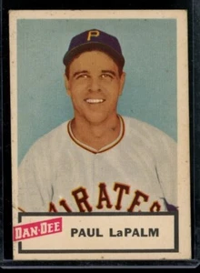 1954 Dan Dee Paul LaPalm Pirates Lt. Wrinkle At Bottom VG+ LOOK! - Picture 1 of 2