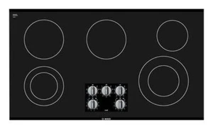 Bosch 500 Series 36" BLK 5 Cooking Zones Smoothtop Electric Cooktop NEM5666UC - Picture 1 of 5