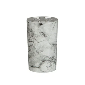 Roma Portaspazzolini Effetto Marmo Grigio 4 Elegante Plastica Bagno Aggiunta - Foto 1 di 2