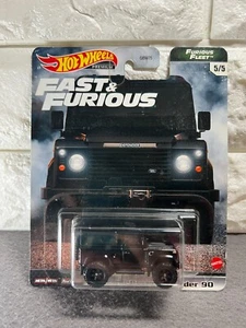 Hot Wheels Premium Fast & Furious Land Rover Defender 90 5/5 Furious Fleet Black - Picture 1 of 4