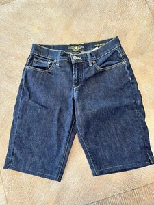 Lucky Brand Blue Denim Bermuda Shorts – Size 6 Waist 30” Inseam 11.5” - Picture 1 of 5
