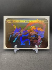 1990 Impel Marvel Universe Series 1 SPIDER-MAN VS GREEN GOBLIN Hologram #MH5