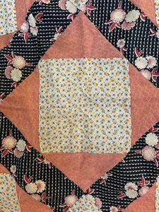 Vintage cutter quilt Top Piece15x15”, Fiber art, Fall, pillow/Table mat, OOAK - Picture 1 of 5