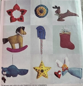 VTG McCall's Pattern #8105 - 1970s Felt Christmas Ornaments - Uncut FF - Picture 1 of 5