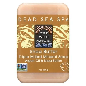 One With Nature Dead Sea Spa Shea Butter Triple Milled Bar Soap 7 Oz - Picture 1 of 2