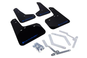 Rally Armor UR Black Mud Flap w/ Blue Logo 2012+ Ford Focus ST/SE/Ti/RS - Picture 1 of 8