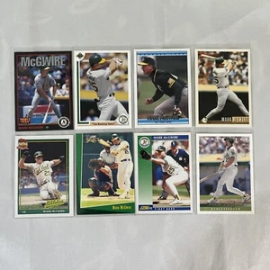 Lote de 8 Tarjetas Mark McGwire De Colección MLB Béisbol Oakland A's Score Donruss - Imagen 1 de 10