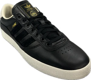 Adidas Men's Puig Indoor Core Black Leather Skatebording Shoes ID1745 - Picture 1 of 6