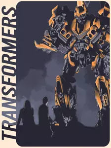 Transformers Bumblebee Autobots Movie Film Poster Giclee Print Art 18x24 Mondo - Picture 1 of 1