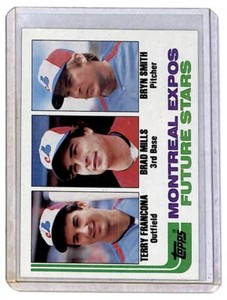 1982 Topps Rookie Terry Francona/Brad Mills/Bryn Smith #118