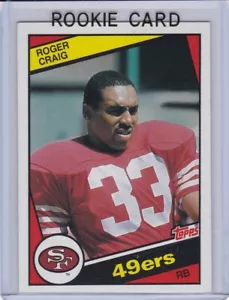 ROGER CRAIG ROOKIE CARD 1984 Topps VINTAGE FOOTBALL RC San Francisco 49ers HOF! - Picture 1 of 2