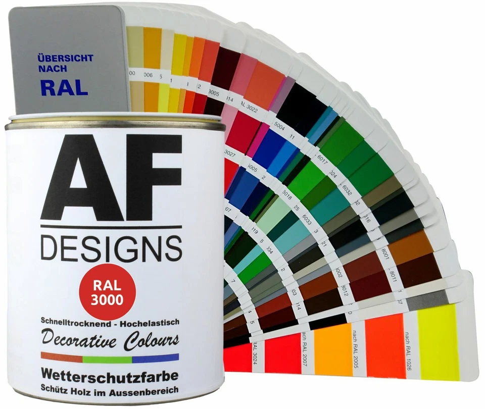 Wetterschutzfarbe Holzfarbe Holzdeckfarbe Holzschutzfarbe Holzlack Buntlack 5L - Bild 1 von 1