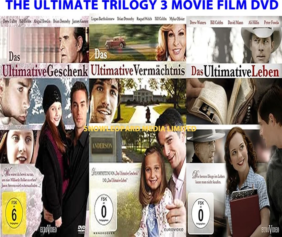 THE ULTIMATE TRILOGY 3 MOVIE FILM DVD COLLECTION GIFT LIFE LEGACY UK COMP R2 - Image 1 of 1