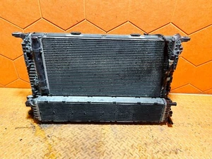 13-17 AUDI Q5 8R ENGINE COOLING AUXILIARY RADIATOR & AC CONDENSER W/ FAN OEM - Picture 1 of 11