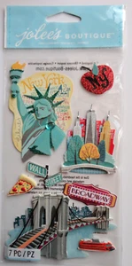 Hoja de pegatinas de libro de recortes de Jolee's Boutique Nueva York - Imagen 1 de 1
