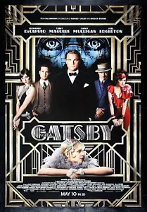 THE GREAT GATSBY 💵 CineMasterpieces ORIGINAL DS ONE SHEET MOVIE POSTER 2013 💸 - Picture 1 of 1
