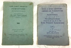1942 1954 AMERICAN FURNITURE AUCTIONS PRICED - LUKE VINCENT LOCKWOOD COLLECTION - Picture 1 of 6