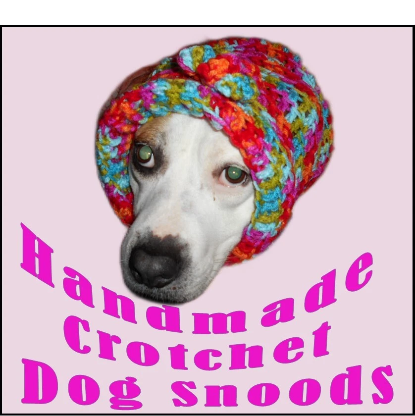Handmade Crotchet Mult-Color Dog Snoods-Two Sizes Available! - Image 1 of 1