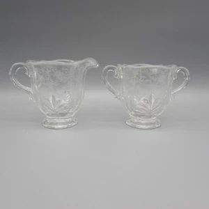 Fostoria Kristall CHINTZ Milchkännchen & Zucker Set - Bild 1 von 5