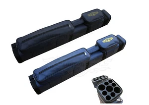 Champion 3x6 Hard Pool Queue Case - 3 Butts 6 Shafts, Champion Glove, schwarz oder blau - Bild 1 von 13