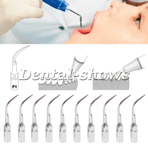 Dental Ultrasonic Piezo Scaler Perio Tips P1 Fit EMS/Cavitron Handpiece 10Pcs - Picture 1 of 3