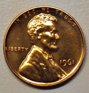 1961 Lincoln Memorial Cent Choice Proof Penny 1¢ Coin-CRC - Picture 1 of 2