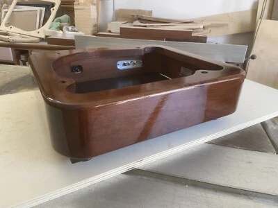 Thorens TD 124 Plinth Rounded Solid Wood Turntable Plinth - Image 1 of 4