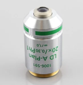 Zeiss LD A-Plan 20x 0.30 Ph1 Phase Contrast 1006-591 Microscope Objective - Picture 1 of 2