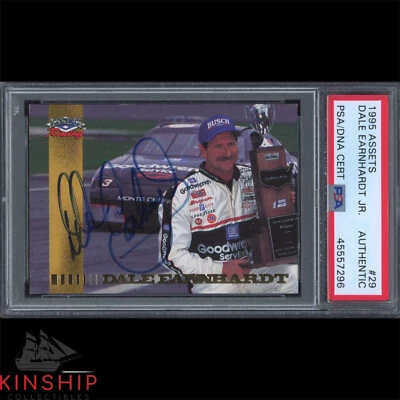 Dale Earnhardt Sr signed 1995 Classic Card #29 PSA DNA Slab NASCAR Auto C3155 - Image 1 of 2