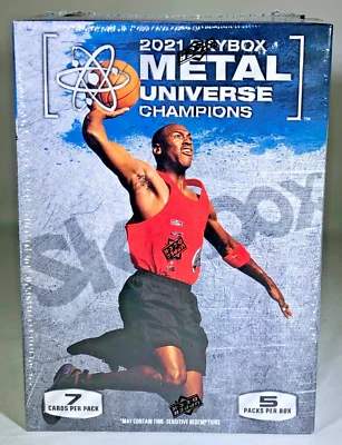 2021 Skybox Metal Universe Champions Blaster Box Exclusive Autos SEALED IN HAND - Image 1 of 4