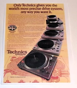 Anuncio tocadiscos Technics, '74, SL-1200, SP-10, SL-1100A, artículo, 1 página, accionamiento directo - Imagen 1 de 2