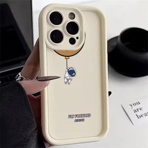 For OPPO VIVO Infinix Case Cute Astronaut ShockProof Phone Cover Back Cartoon - Picture 1 of 14