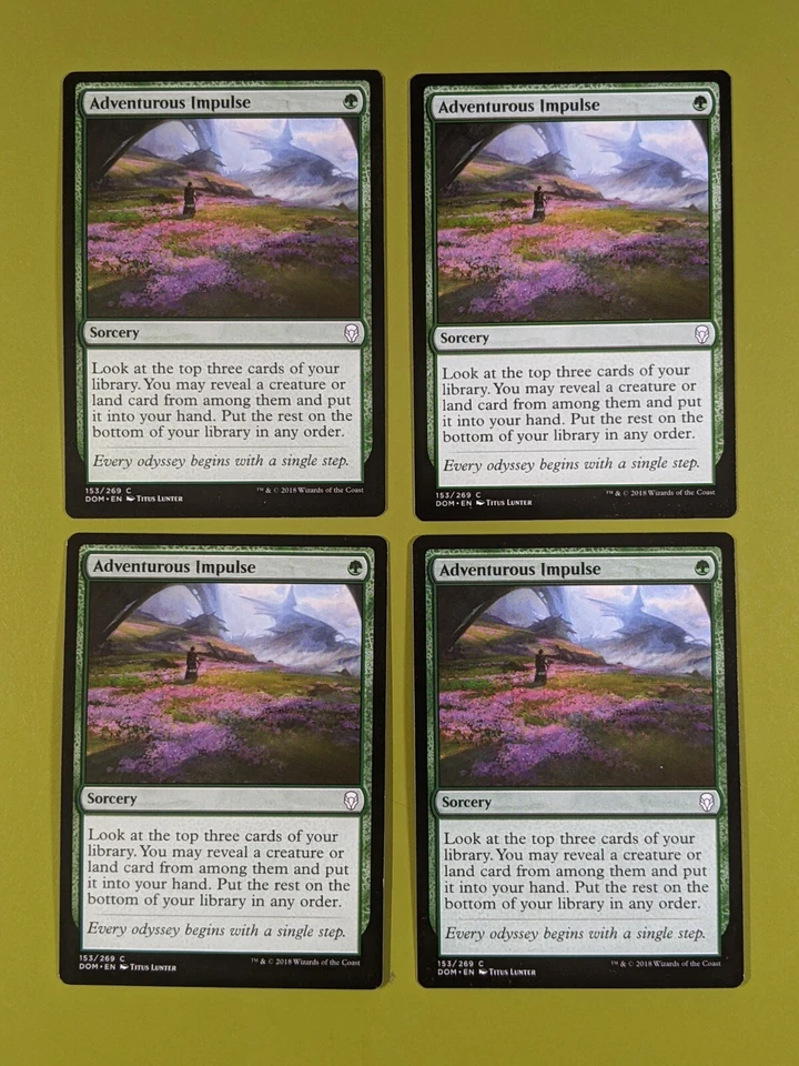 Adventurous Impulse X4 Dominaria 4x Playset Magic the Gathering MTG - Image 1 of 1