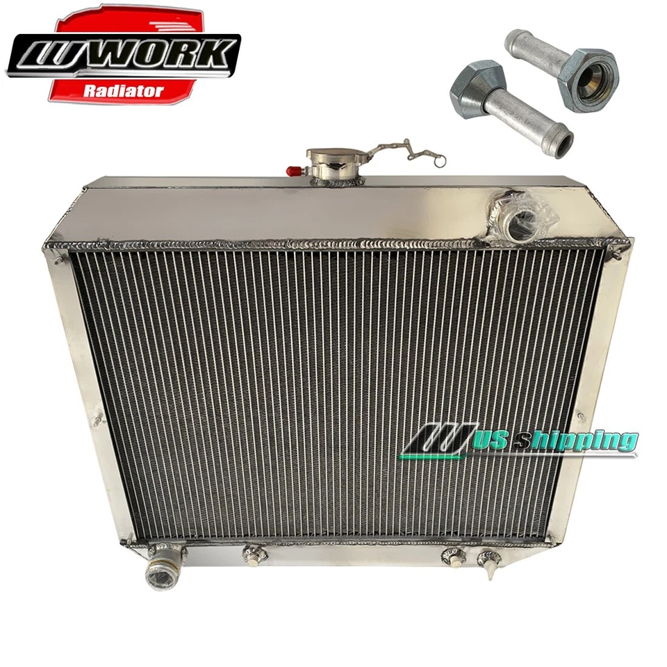 #CC332 Aluminum Radiator Fits 1966-1970 Dodge Monaco Polara Chrysl5.2 6.3 7.2 V8 - Image 1 of 4