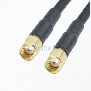 3ft RG58 RP-SMA male plug to RP-SMA male RF Pigtail Jumper Cable 100cm 3feet - Picture 1 of 4