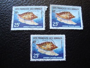 COTE DES SOMALIS - timbre yvert/tellier n° 313 x3 oblitere (A15)  - Picture 1 of 1