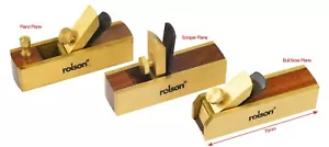 3" Mini Brass Bull nose Scraper Block Plane Wood Working Craft Planar Tool Set - Picture 1 of 3
