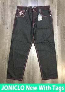 Jeans Men's Black/Red 1026 Knockout 44 46 48 62 66 68 X 34 * $24.99 FREE SHIP