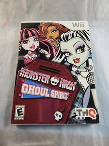 Monster High Ghoul Spirit (Nintendo Wii, 2011) Complete Game CIB - Picture 1 of 4