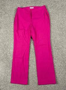 Ann Mashburn Pants Womens 2 Pink Fay Flare Cropped Wool Blend Stretch Pull On - Picture 1 of 11