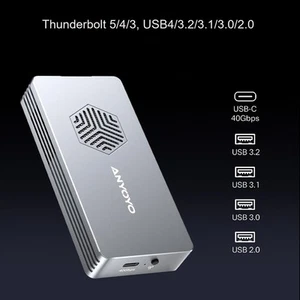 ANYOYO TBU401 Pro, 40Gbps M.2 NVMe SSD Gehäuse mit Lüfter - Bild 1 von 4
