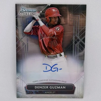 2022 Bowman Sterling Denzer Guzman Auto #PA-DG Los Angeles Angels Called Up - Image 1 of 2
