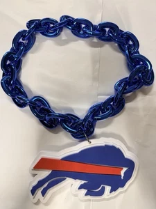 Buffalo Bills NEW NFL BIG Fan Chain BLUE Necklace Foam USA SELLER - Picture 1 of 8