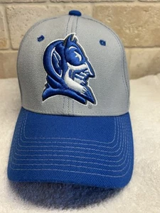 Zephyr Duke Blue Devils Fitted Hat Size M/L Gray & Blue - Picture 1 of 7