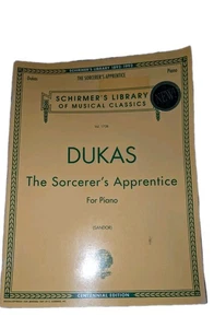 Dukas The Sorcerer's Apprentice For Piano Schirmer's Vol 1738 Sheet Music Book - Picture 1 of 7