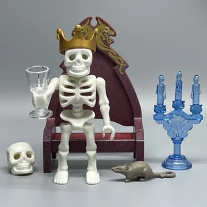 Playmobil Skeleton Royal King Male Adult Figure Throne Castle Ghost Halloween - Picture 1 of 3
