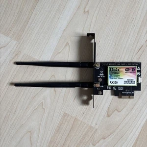 Ubit AX200 Gigabit WiFi & Bluetooth Adapter PCI-E x wifi6 802.11 ac/ax pcie WLAN - Bild 1 von 3